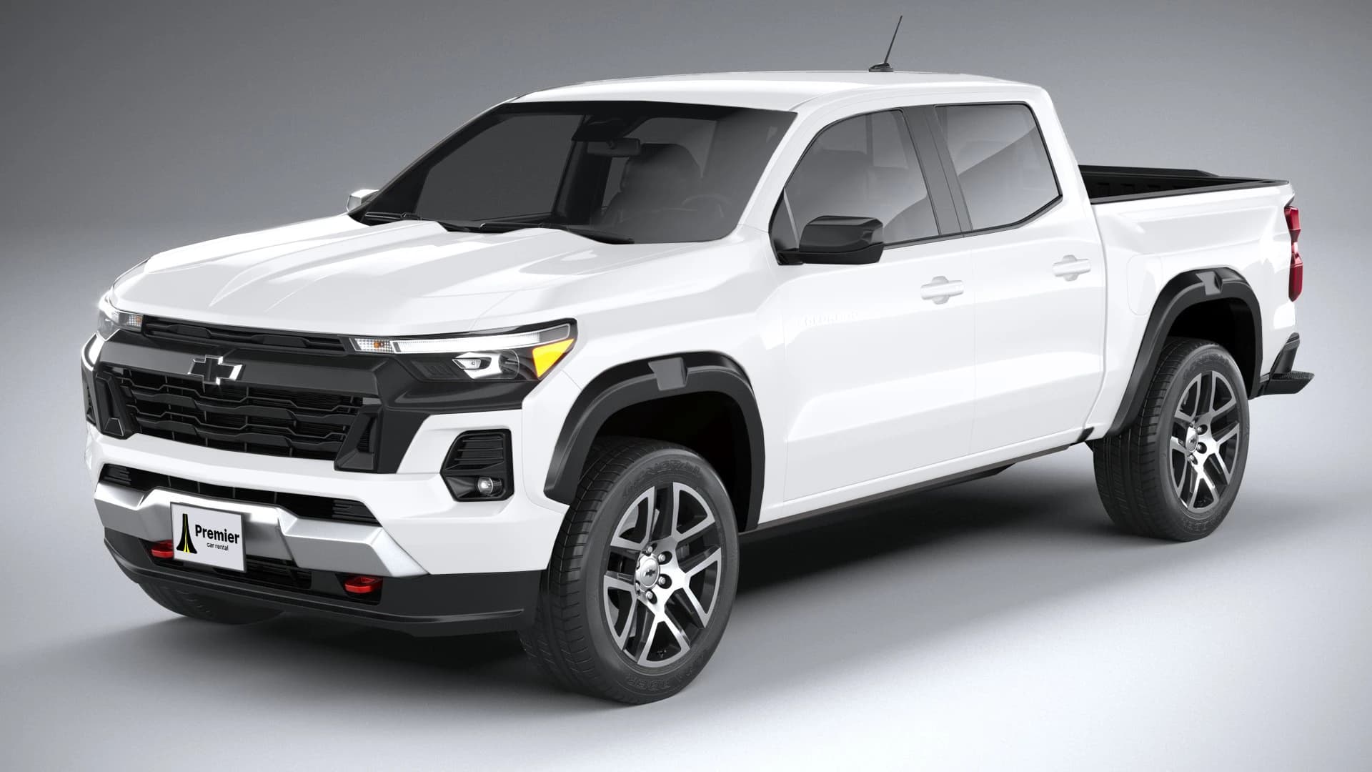 White Chevy Colorado representing the Pickup Truck class