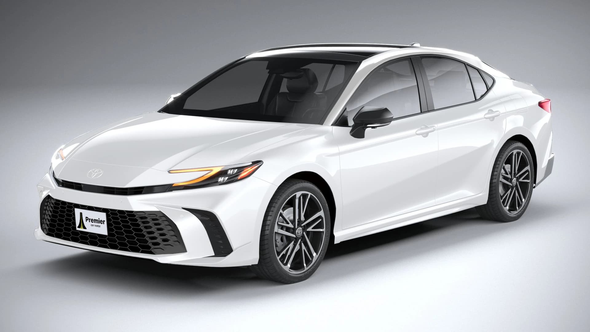 White Toyota Camry representing the Full size Sedan class