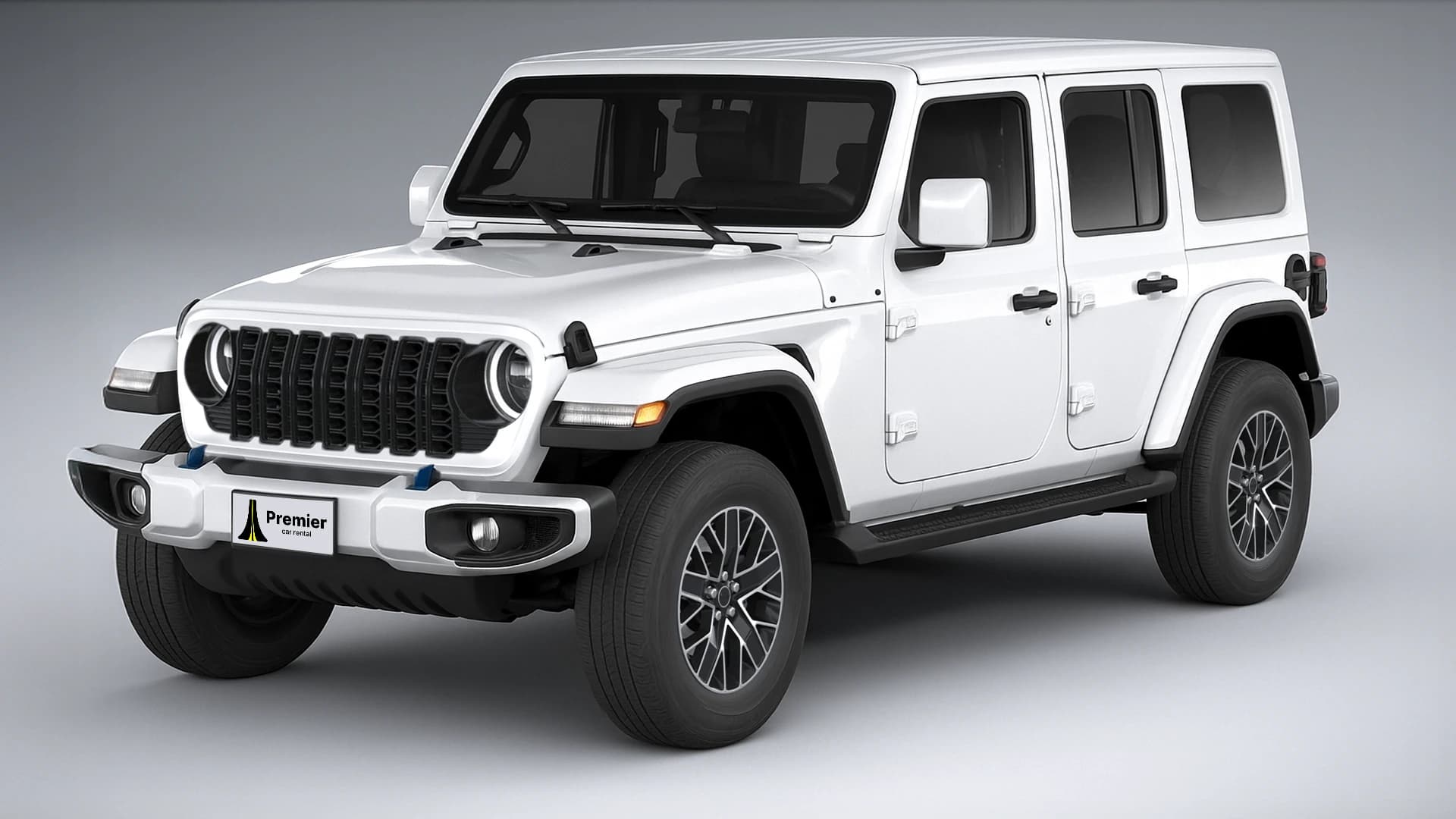 White Jeep Wrangler representing the Off-Road SUV class